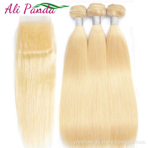 factory price long length 613virgin human hair  raw virgin cuticle aligned hair 10A 613 mink Brazilian hair bundles